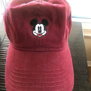 Burgundy Disney Mickey Mouse cap